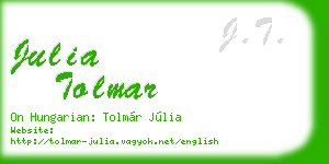 julia tolmar business card